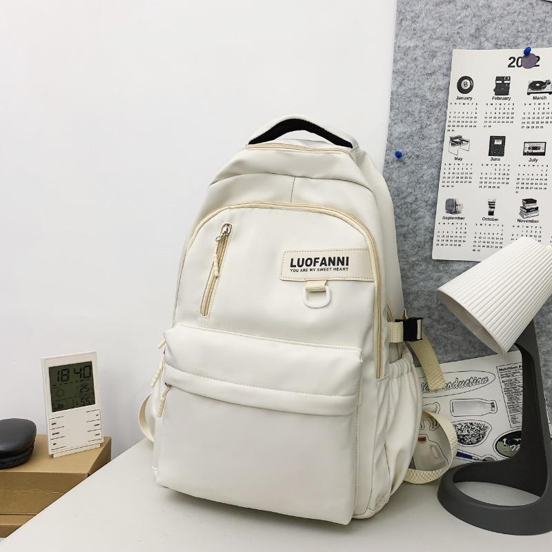 Simple schoolbag, boys, college students, high school students, large-capacity girls, backpack, college style, Korean version, couple backpack.