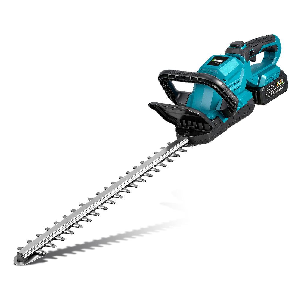 Newbeny Electric Hedge Trimmer 3000RPM Pruning Saw with LED Display Cordless Lawn Mower Garden Tool For Makita 18V Battery Pin