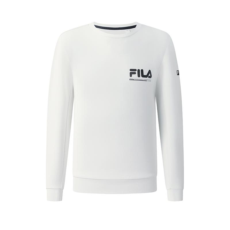 New FILA Fitness Sweatshirts Men's Lead Pink White A51M531204FIV