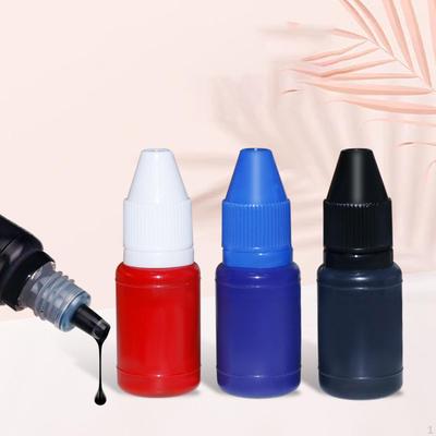 10ml Stamp Refill Ink, Photosensitive Flash Bright Color, 3 Bottles