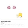 Swarovski Solitaire Stud Earrings Women's Pink 5717577