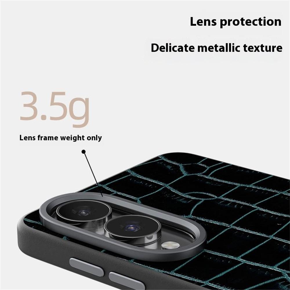 ABEEL For Samsung Galaxy S25 Edge Case Compatible with MagSafe Crocodile Texture Micro-Embossing Back Cover