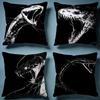 Sketch Snake Cushion Cover Soft Decorative Pillow Case Suitable for Bedroom Sofa Car Travel Use