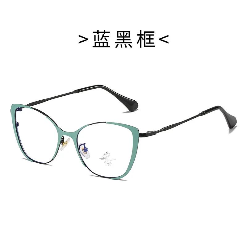 Fashion Luxury Women Cat Eye Glasses Frame Brand Designer Anti-Blue Light Eyewear Optical Glasses Frames Clear Lens