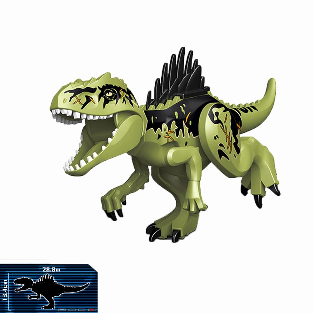 Jurassic Dinosaur Building Blocks Tyrannosaurus Brachiosaurus Velociraptor Triceratops Stegosaurus Model Bricks Toys