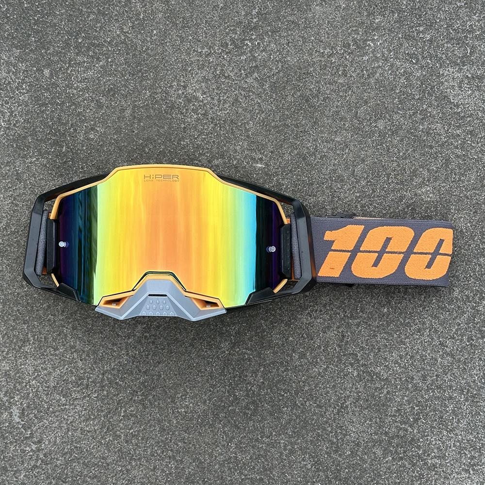 Okulary Motocrossowe Motocyklowe Okulary Przeciwsłoneczne Męskie Wiatroodporne Ochrona Narciarstwo Kolarstwo Wyścigi Jazda Terenowa Gogle