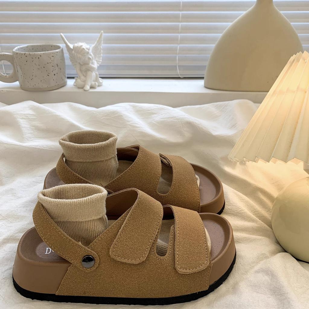 Niche sandals women's summer new fashion thick sole word with beach sandals