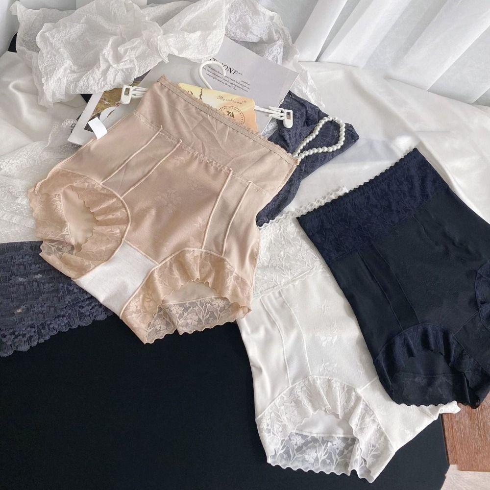 High Waist Tummy Control Underwear Mesh Butt Lifting Panties Breathable Body Shaping Briefs  Girls