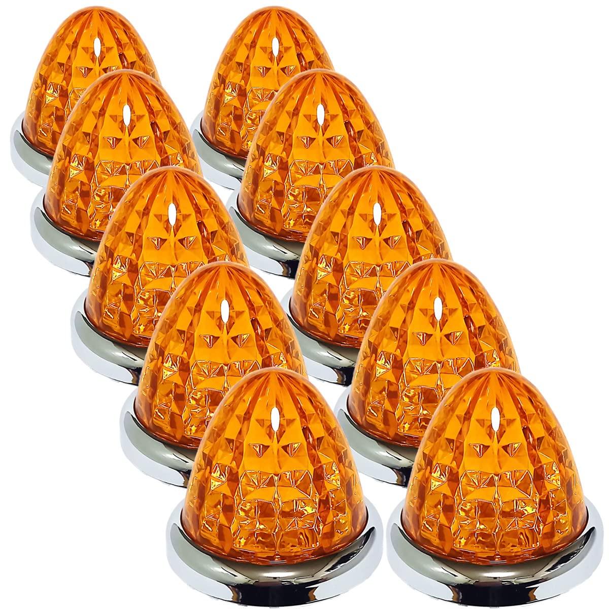 

Customize 24V Truck LED Side Marker 16 Crystal Cut Universal Set of Plated Available in and Green Lamps, LEDs, 8-Sided Design, Fit, 10, Rings, Blue,