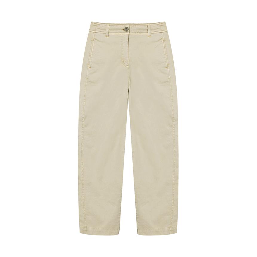 Nau W Garment-Dyed Barrel Leg Pants Beige