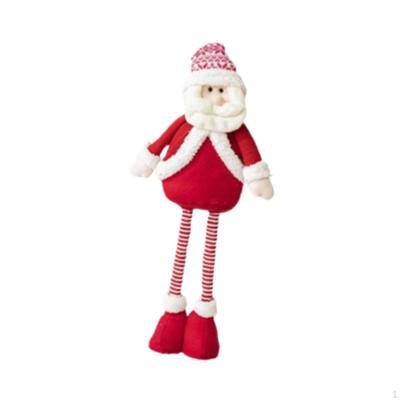 Christmas Decoration Doll Ornament Retractable Legs Cute Xmas Decor Sculpture for Office