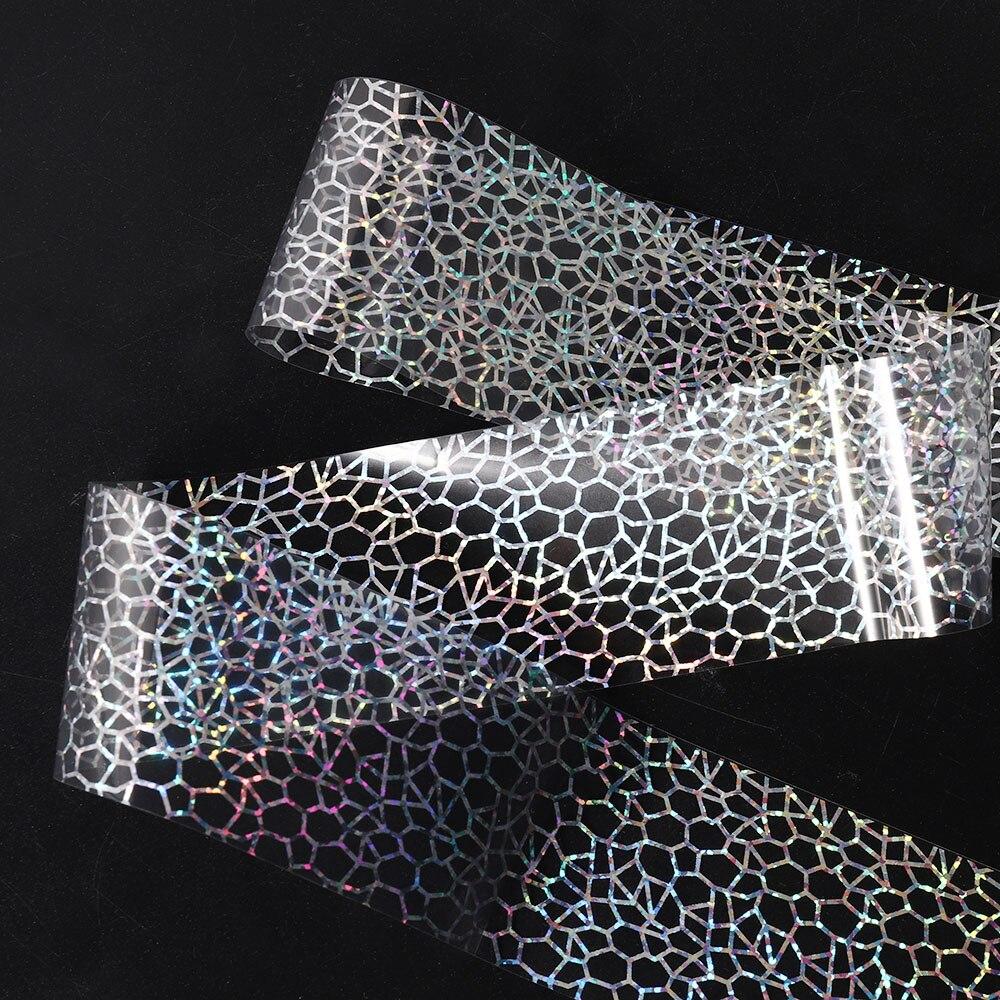 100x4cm Latest Glitter Polish Adhesive Craft Sticker Manicure Decals Nail Art Full Tips Wraps Cobweb DIY Foils Transfer