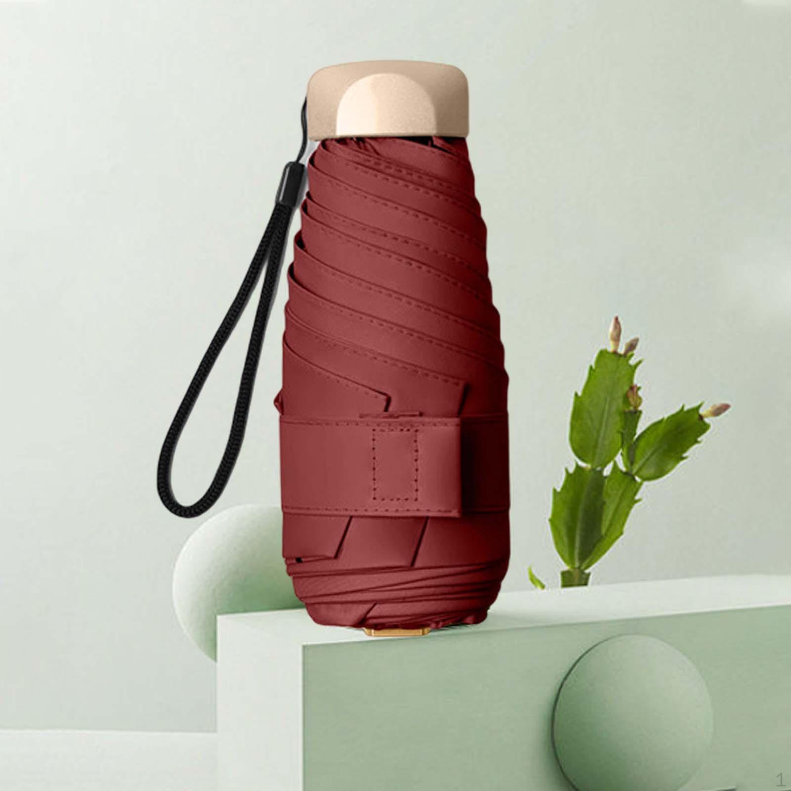 

Защитный зонт с футляром Функция 2 в 1 Складной Маленький Легко хранить для мужчин и