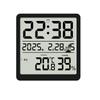 Ultra-thin Indoor Multifunctional Alarm Clock with Thermometer and Magnetic Attachment #3702