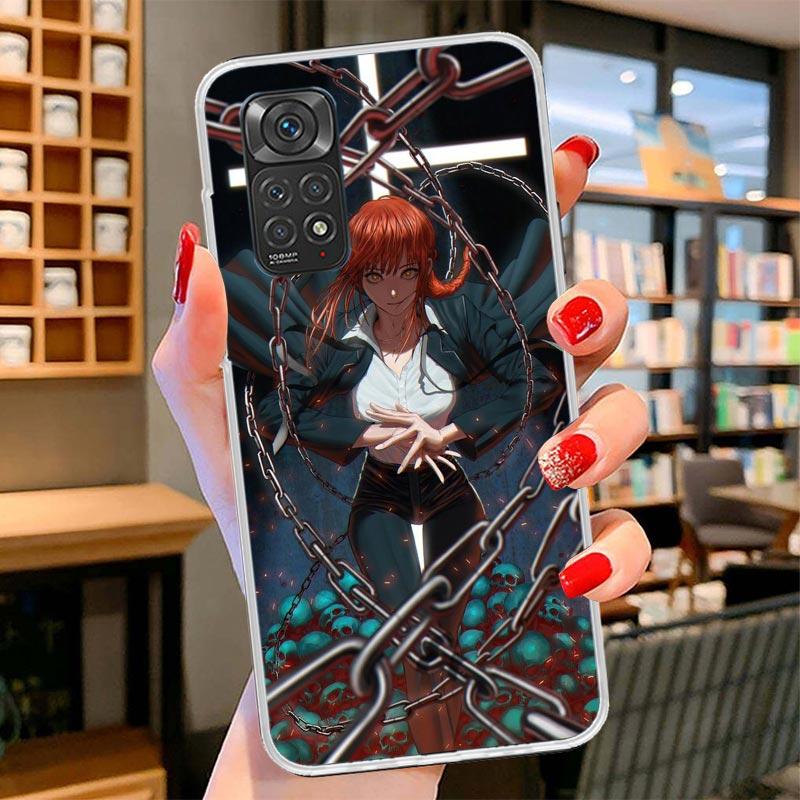 Kettensäge Makima Power Cover Handyhülle Für Xiaomi Redmi Note 15 14 13 12 11 10 Pro Plus 14S 12S 11S 11T 11E 10S Weiche Hüllen Schale