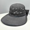 Chic Korean Style Breathable Straw Sun Hat with Bowknot - Women's Foldable Design