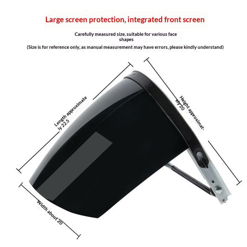 Welding Safety Helmet With Pc Face Shield Scratch Resistant Heat Insulation Anti Welding Slag For Industrial Welding