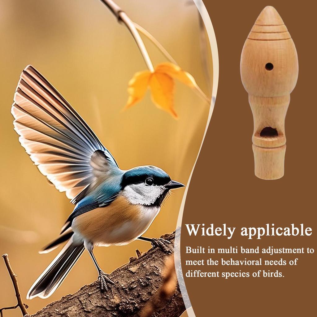Bird Call Wooden Portable Bird Whistle With Realistic Sound Simulation Decoy Caller Device For Hunting Watching Nature