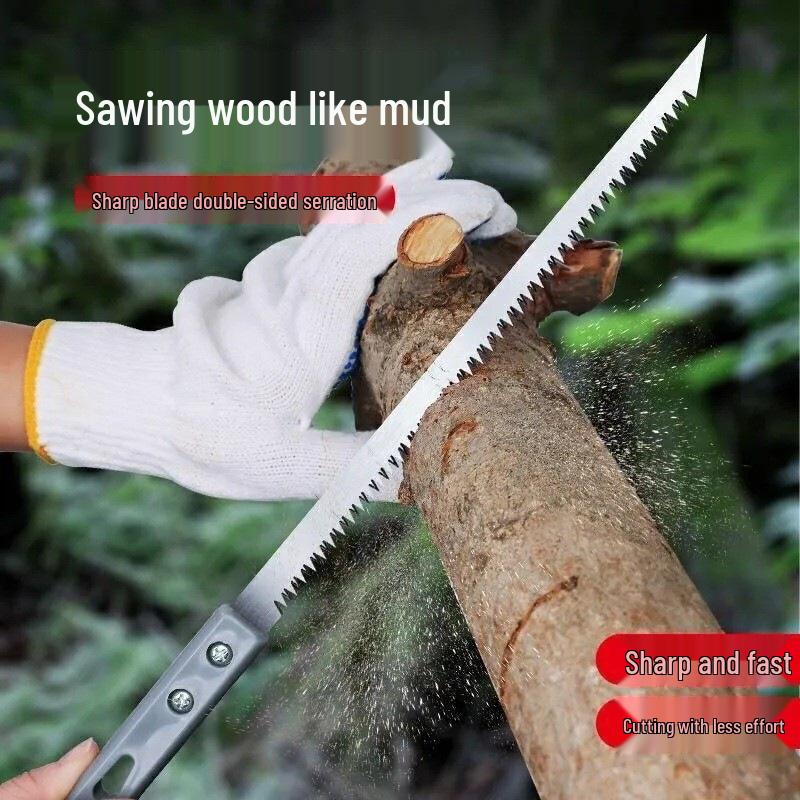 Japanese Hand Saw for Woodworking and Outdoor Use - Fine Tooth Design for Quick Cutting of Branches and Wallboards