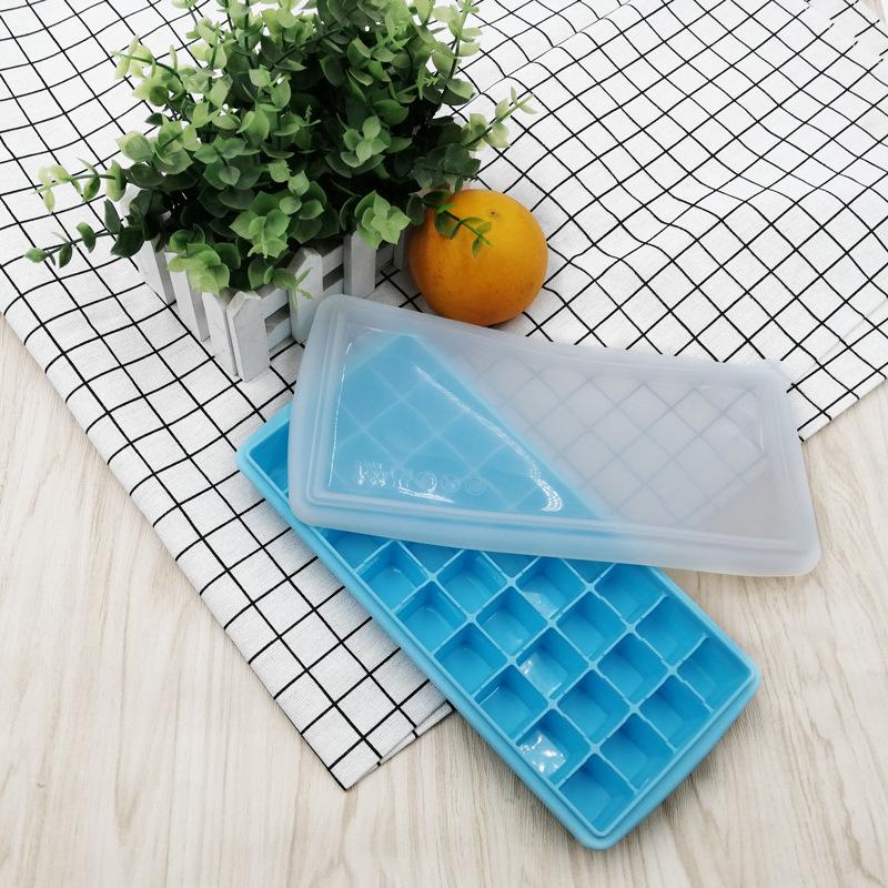 

Силиконовая форма для кубиков льда - кухонный лоток на 36 кубиков небесно-голубой
