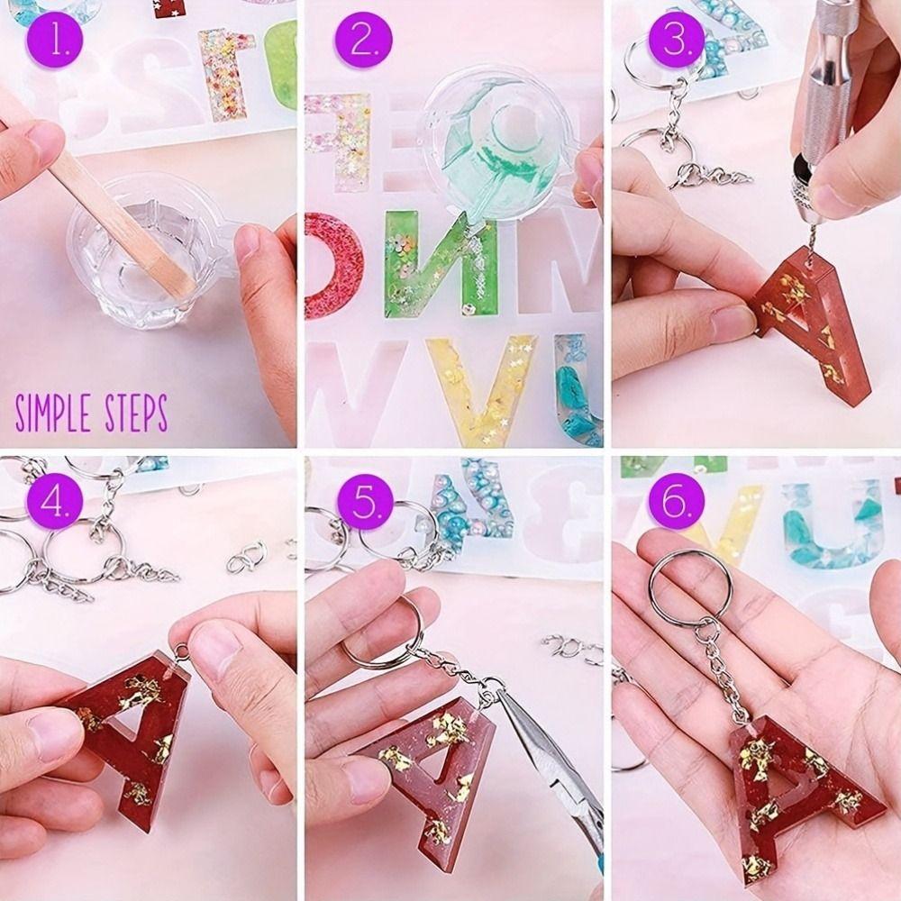 Klarer Epoxidharz Epoxidharz Formen Bausätze Glitzer Power Set Schmuck Gießform Bausatz DIY Zubehör