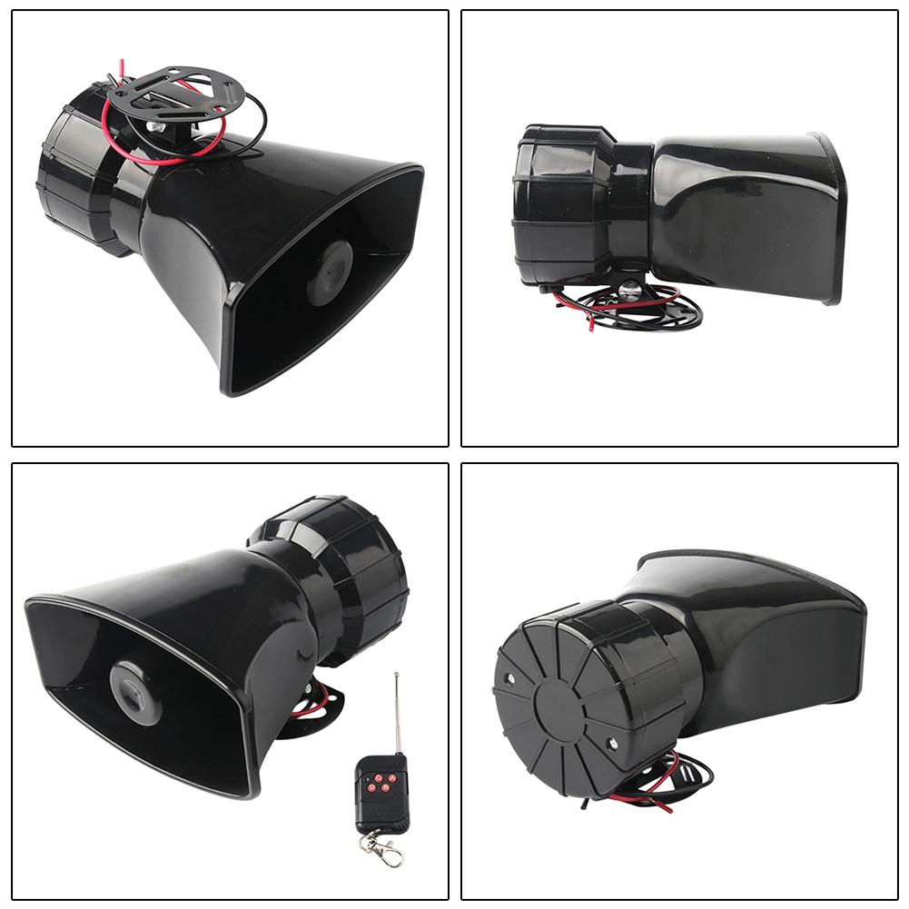 100w 130dB High Volume Car Alarm 1Horn With 7 Distinct Sounds For 12V Motorcycles, Mopeds, Cars, Trucks
