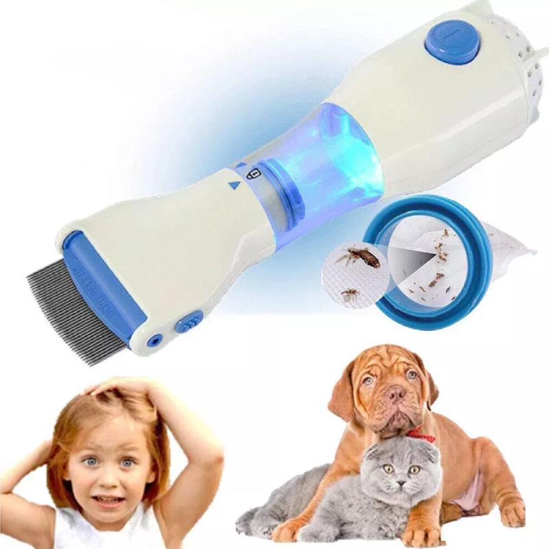 Electric Pet Comb Lice Remover Hair Cleaner Removing Flea Lice Egg Hair Floating