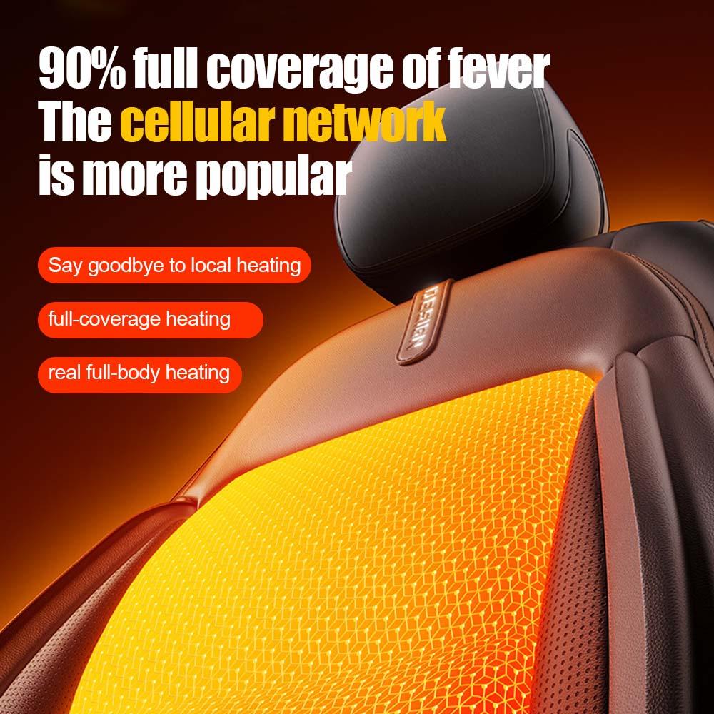 2025 New Upgrade Car Seat Heater Universal Heated Cushion with Smart Controller Fast Warm Up Winter Christmas Gift for Driver