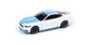 Kyosho AUTO WORLD 1/64 Scale 2017 Ford Mustang GT Tribute White/Petty Blue Finished Model AWSP178B