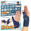 Ikiiki Life Mesh Wrist Support (Thin and Suitable for Wet Work, Supervised by a Physical Therapist), Made In Japan (Navy, Right Hand (M-L))