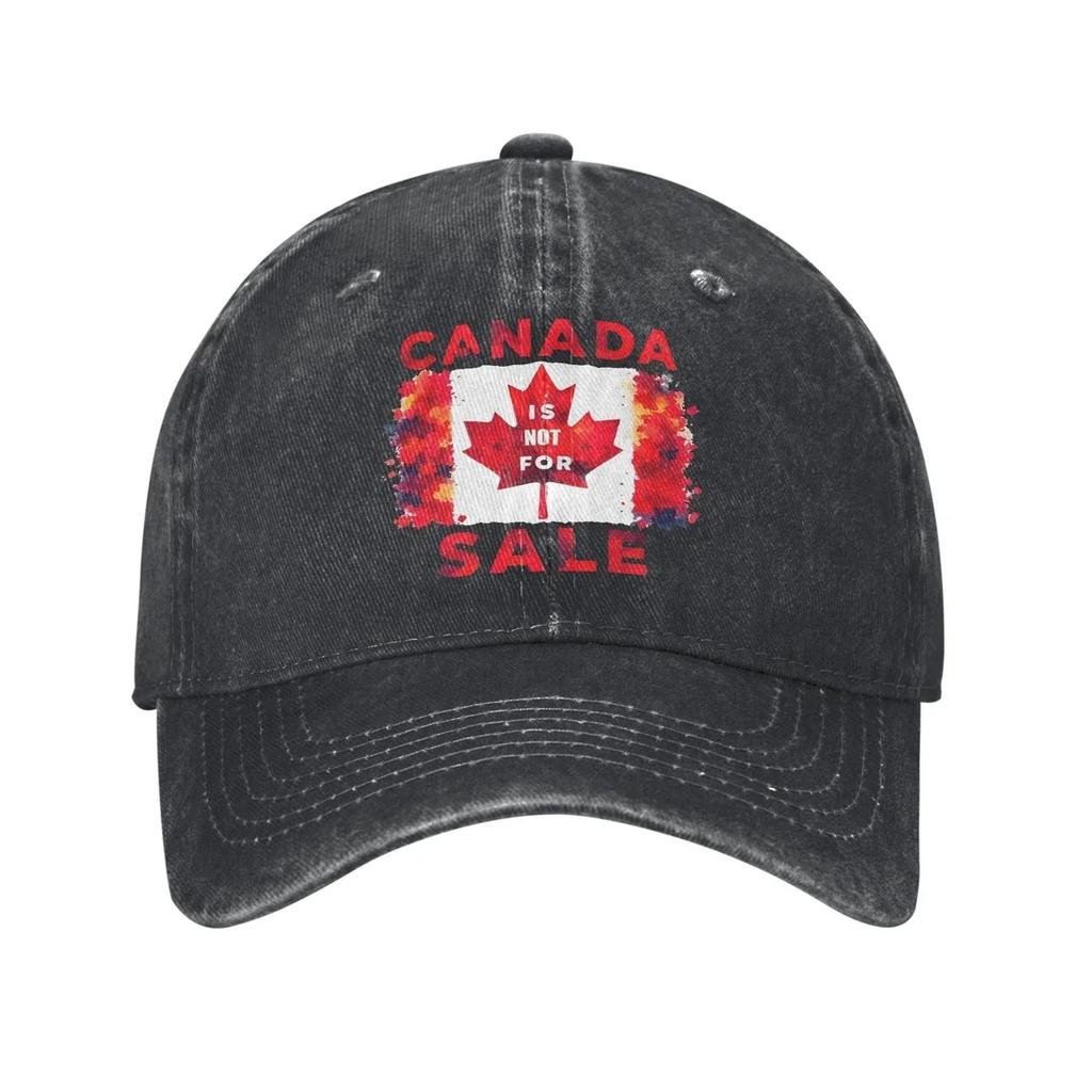 Canada Not For Sale Baseball Cap Vintage Distressed Denim Washed Maple Leaf Proud Canadians Snapback Cap Outdoor Travel Gift Hat