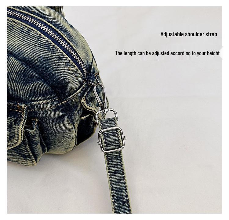 2025 Autumn Women's High-End Luxury Denim Shoulder Bag