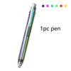 6 In1 Creative Multicolor Ballpoint Pen 0.7mm 6 Colors Ink Shool Office Painting Writing Kawaii Stationery Birthday Present
