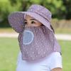 Oversized Wide Brim Sun Hat with Neck Flap, UPF 50+ UV Protection Foldable Outdoor Hat for Women Men