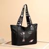 Aliwood Embroidery Women Handbag Nylon Waterproof Casual Tote Shopping Bag Large Capacity Female Shoulder Bags