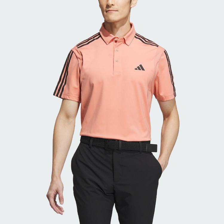 adidas Heat.Rdy 3-Stripe Polo Shirt Men Polo Shirts Earth-Brown HY0989