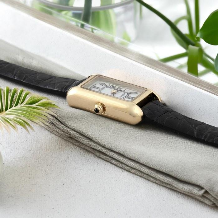 [LCREA] Solar Watch Women's Made in Japan (PARALLELA MINI/Gold, Crocodile Leather/LC2501-GPCBK) Crocodile Leather/Black (Buckle Type)