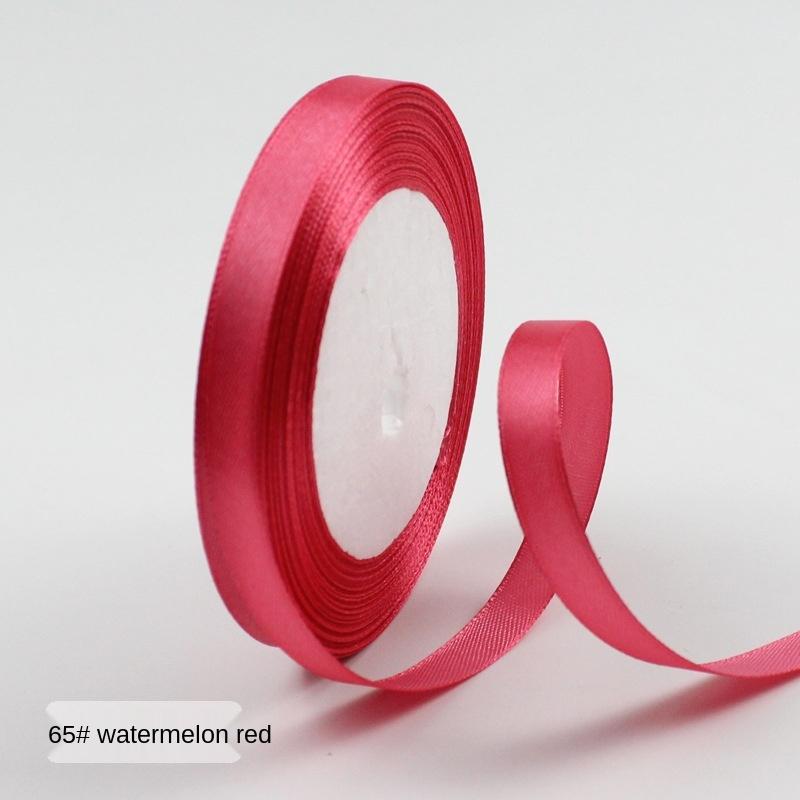 

25 ярдів/рол (22 метри) Атласні стрічки для весілля, дня народження, упаковка подарунків, Різдвяний фестиваль Хеллоуїн. Стрічка для ремесел своїми руками 6mm