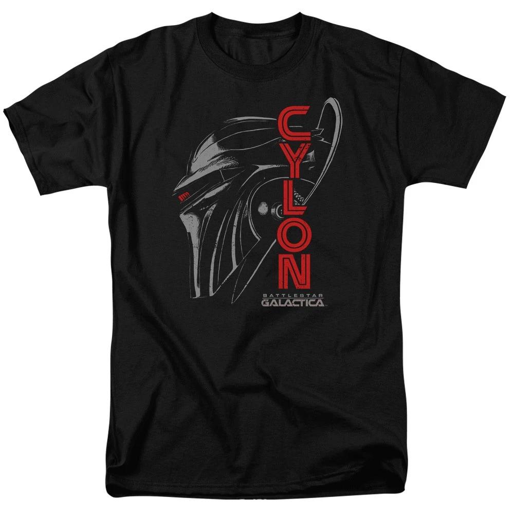 Battlestar Galactica - Cylon Face -  Unisex Short Sleeve Children s T-shirt - Black 110