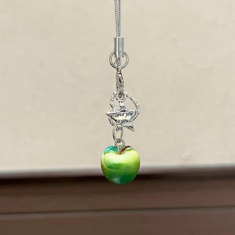 Jellyfish Star Lucky Leaf Wind Chime Keychain & Phone Lanyard Pendant