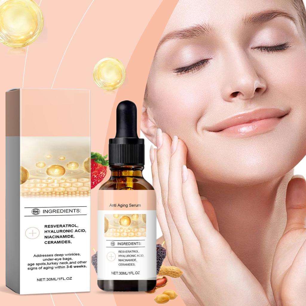 Face Serum, Anti-Aging Reduces Wrinkles Hydrating Collagen Facial Serum With Niacinamide 30ml