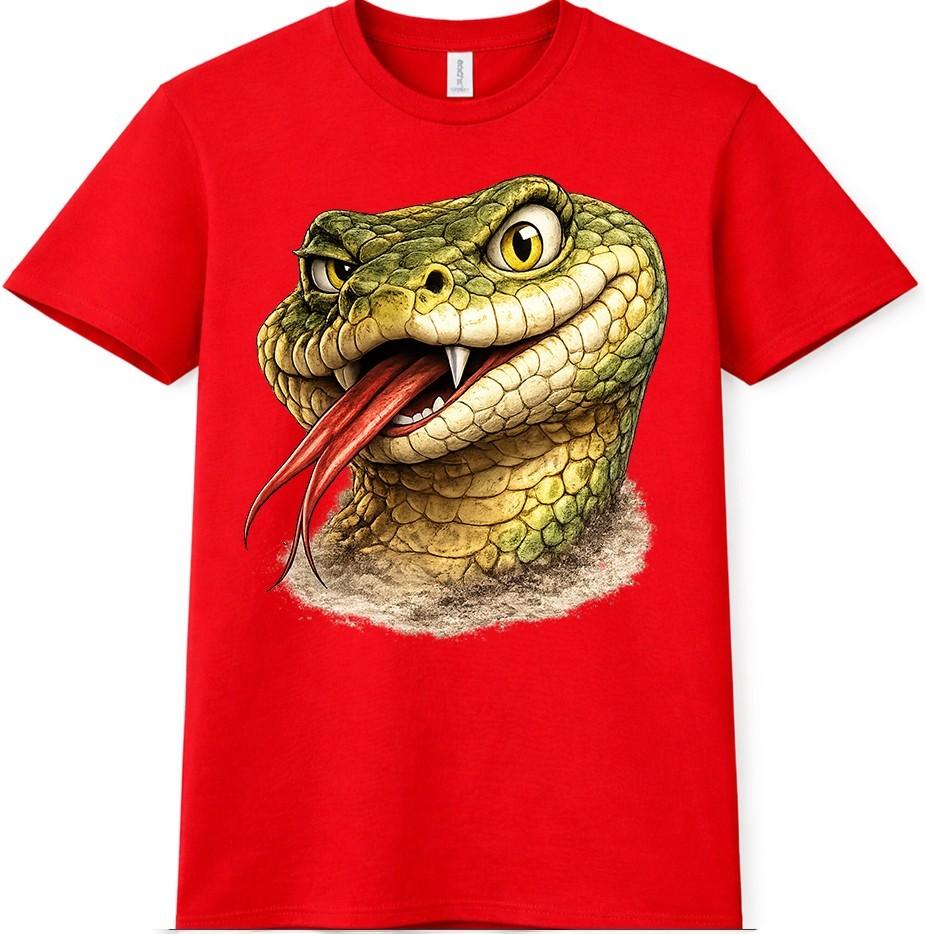 Cobra Snake T Shirt Fierce Venom Serpent Graphic Tee Reptile Animal Top