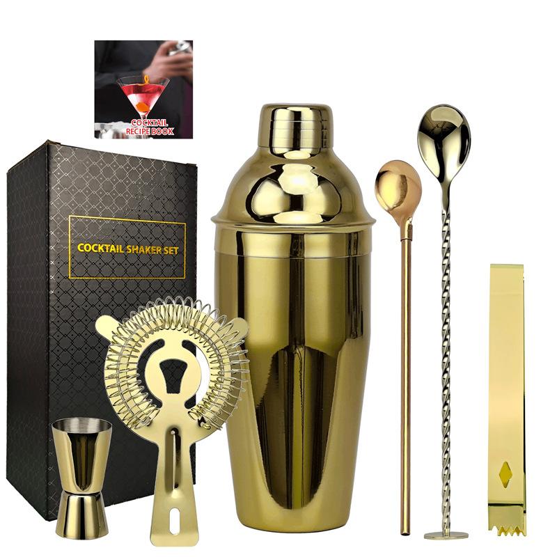 Stainless Steel Boston Shaker Bartender Pot With Bottom Bar Rose Gold Bartender Shaker Tool