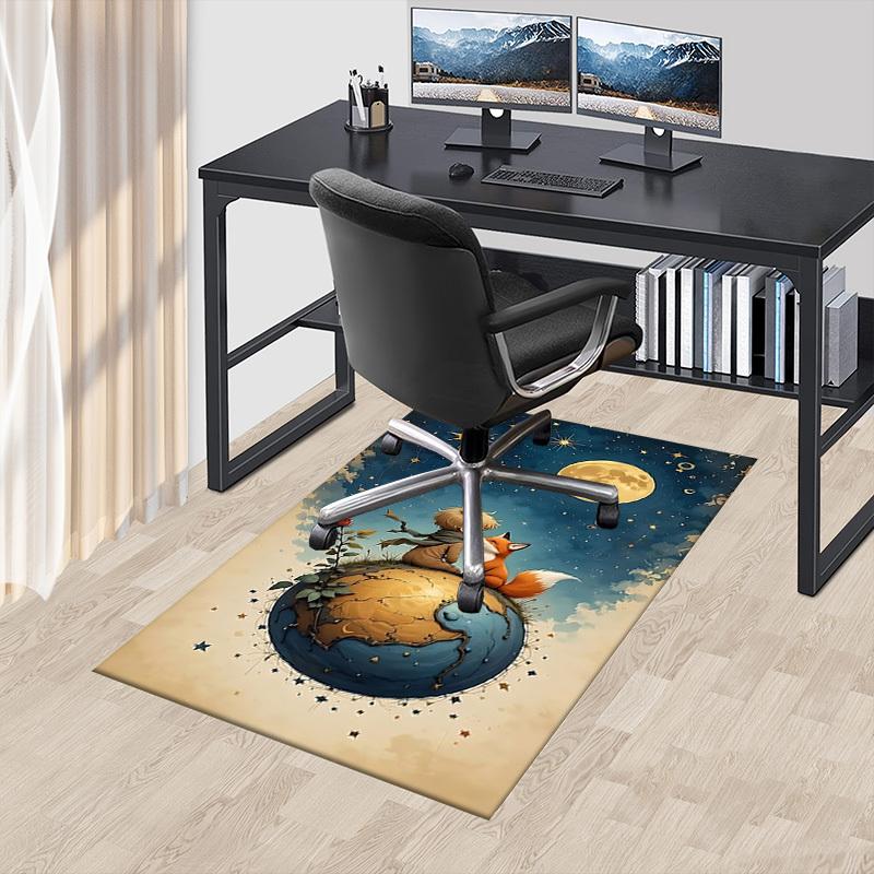 1PC Boy Fox Extra Large Non Slip Floor carpet, Office, family, bedroom, Studio Large Area Rug Indoor Rugs