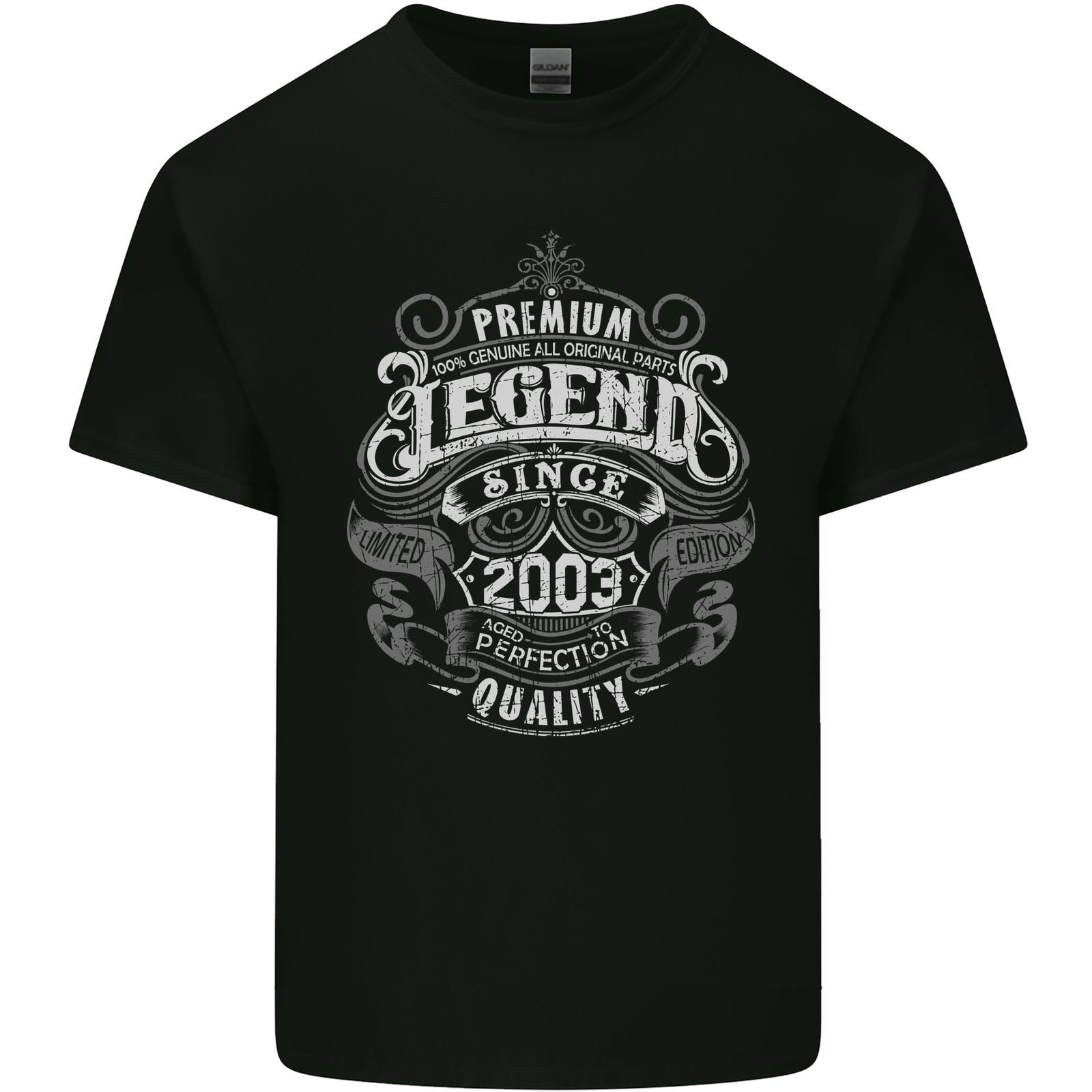 Premium Legend 23rd Birthday 2003 Mens Cotton T-Shirt Tee Top S разноцветный