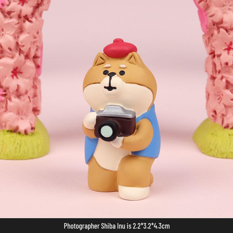 Handmade Japanese Zakka Cat Ornaments: Cute Cherry Blossom Resin Decor for Home