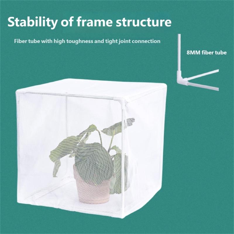 Small Greenhouses Shelter For Vegetables Herbs Shrubs Durability PVC Materials Easyly Setups Foldable