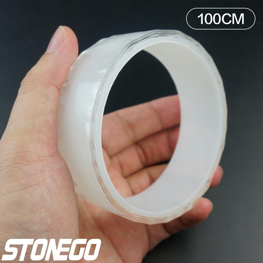 Clear Double-Sided Adhesive Tape Washable Reusable Strong No Residue Home Office Kitchen Decor Anti Slip