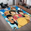 One Piece Luffy Theme 2 Anti-Slip Floor Mat, Rectangular Carpet for Home Living Room & Bedroom