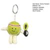 Handmade Wool Felt Tennis Keychain Cute Tennis Ball And Racket Charm with